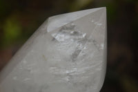 Polished Large Clear Quartz Points x 2 From Madagascar