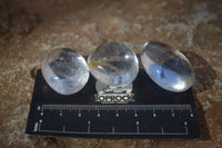 Polished Clear Bright Rock Crystal Galet / Palm Stones x 70 From Madagascar