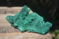 Natural Chatoyant Silky Malachite Specimens  x 2 From Congo - Toprock Gemstones and Minerals 