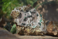 Natural Rare Ball Malachite On Drusy Quartz & Dolomite Specimens x 2 From Kambove, Congo