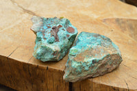 Natural Rough Blue Shattuckite Specimens  x 4 From Kaokoveld, Namibia - TopRock