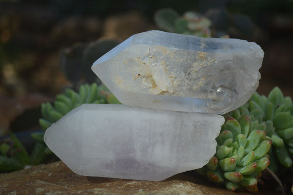 Natural Large Milky Brandberg Amethyst Crystals x 6 From Brandberg, Namibia