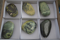 Polished Large Leopard Stone Palm Stones  x 6 From Zimbabwe - Toprock Gemstones and Minerals 