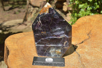 Polished Blue & Purple Fluorite Free Form Points x 2 From Uis, Namibia - TopRock