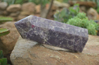 Polished Purple Lepidolite Point  x 1 From Madagascar - Toprock Gemstones and Minerals 