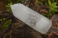 Polished Large Clear Quartz Points x 2 From Madagascar