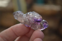 Natural Window Amethyst Crystal Specimens  x 12 From Chiredzi, Zimbabwe