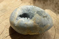 Polished Beautiful Blue Celestite Geode Eggs (1 x Mini, 2 x Medium) x 3 From Sakoany, Madagascar - TopRock