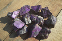 Natural Metallic Purpurite Cobbed Specimens A Grade x 12 From Erongo, Namibia - Toprock Gemstones and Minerals 