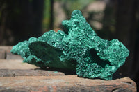 Natural Chatoyant Silky Malachite Specimens  x 2 From Congo - Toprock Gemstones and Minerals 