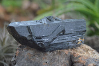 Natural Schorl Black Tourmaline & Smokey Quartz Specimens With Hyalite Opal x 2 From Erongo Mountains, Namibia - TopRock