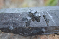 Natural Schorl Black Tourmaline & Smokey Quartz Specimens With Hyalite Opal x 2 From Erongo Mountains, Namibia - TopRock