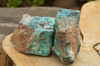 Natural Rough Blue Shattuckite Specimens  x 4 From Kaokoveld, Namibia - TopRock