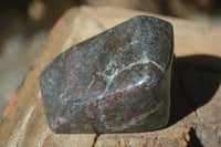 Polished Fluorescent Ruby Corundum In Chrome Verdite Free Forms x 4 From Zimbabwe - Toprock Gemstones and Minerals 