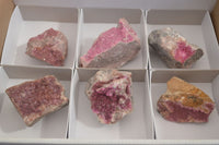 Natural Pink Salrose Cobaltion Dolomite Specimens  x 6 From Kakanda, Congo