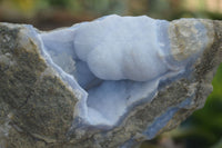 Natural Blue Lace Agate Geode Specimens  x 3 From Malawi - Toprock Gemstones and Minerals 