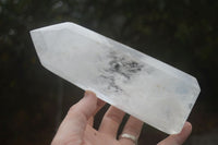 Polished Large Clear Quartz Points x 2 From Madagascar