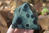 Polished Stromatolite Pyramids  x 3 From Katsepy, Madagascar