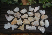 Natural Small Mixed Quartz Clusters  x 35 From Madagascar - Toprock Gemstones and Minerals 