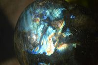 Polished  Puffy Labradorite Gemstone Hearts  x 2 From Tulear, Madagascar