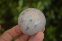 Polished Blue Spotted Spinel Quartz Spheres x 8 From Madagascar