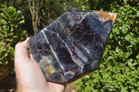 Polished Blue & Purple Fluorite Free Form Points x 2 From Uis, Namibia - TopRock