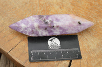 Polished Double Terminated Pale Lepidolite Points  x 4 From Zimbabwe - TopRock