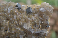 Natural Schorl Black Tourmaline & Smokey Quartz Specimens With Hyalite Opal x 2 From Erongo Mountains, Namibia - TopRock