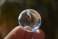 Polished Clear Bright Rock Crystal Galet / Palm Stones x 70 From Madagascar