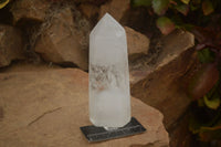 Polished Large Clear Quartz Points x 2 From Madagascar