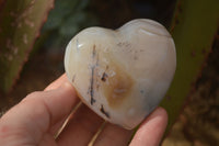 Polished Lovely Selection Of Agate Hearts x 6 From Madagascar