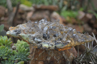 Natural Schorl Black Tourmaline & Smokey Quartz Specimens With Hyalite Opal x 2 From Erongo Mountains, Namibia - TopRock