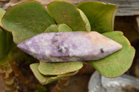 Polished Double Terminated Pale Lepidolite Points  x 4 From Zimbabwe - TopRock