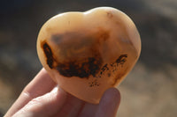 Polished Lovely Selection Of Agate Hearts x 6 From Madagascar