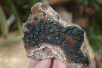 Natural Rare Ball Malachite On Drusy Quartz & Dolomite Specimens x 2 From Kambove, Congo