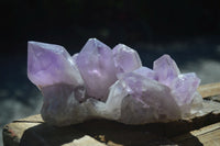 Natural Jacaranda Amethyst Clusters  x 2 From Mumbwa, Zambia - Toprock Gemstones and Minerals 