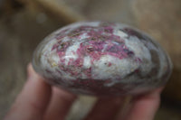 Polished Pink Rubellite Tourmaline In Feldspar & Quartz Matrix Standing Free Forms x 3 From Madagascar