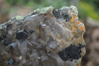 Natural Schorl Black Tourmaline & Smokey Quartz Specimens With Hyalite Opal x 2 From Erongo Mountains, Namibia - TopRock