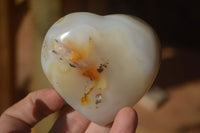 Polished Lovely Selection Of Agate Hearts x 6 From Madagascar