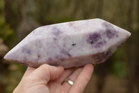 Polished Double Terminated Pale Lepidolite Points  x 4 From Zimbabwe - TopRock