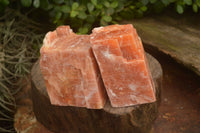 Natural New Sunset Orange Calcite Specimens  x 4 From Spitzkop, Namibia