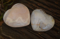 Polished Lovely Selection Of Agate Hearts x 6 From Madagascar