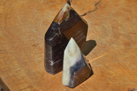 Polished Blue & Purple Fluorite Free Form Points x 2 From Uis, Namibia - TopRock