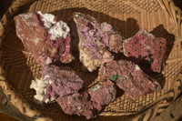 Natural Pink Salrose Cobaltion Dolomite Specimens x 6 From Kakanda, Congo