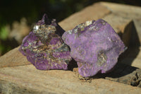 Natural Metallic Purpurite Cobbed Specimens A Grade x 12 From Erongo, Namibia - Toprock Gemstones and Minerals 