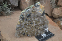 Natural Schorl Black Tourmaline & Smokey Quartz Specimens With Hyalite Opal x 2 From Erongo Mountains, Namibia - TopRock