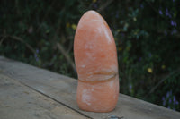 Polished Orange Twist Calcite Standing Free Form x 1 From Madagascar - Toprock Gemstones and Minerals 