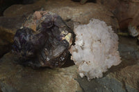 Natural Large Window Amethyst Brandberg Crystal Clusters x 2 From Brandberg, Namibia