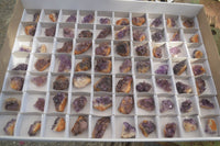 Natural Small Dark Amethyst Crystal Plates  x 70 From Mapatizya, Zambia - Toprock Gemstones and Minerals 