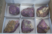 Natural Metallic Purpurite Cobbed Specimens  x 6 From Erongo, Namibia - Toprock Gemstones and Minerals 